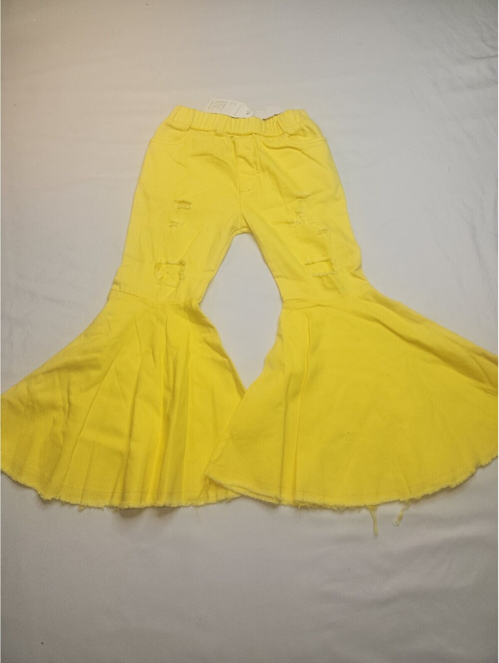 Yellow flared girls pants